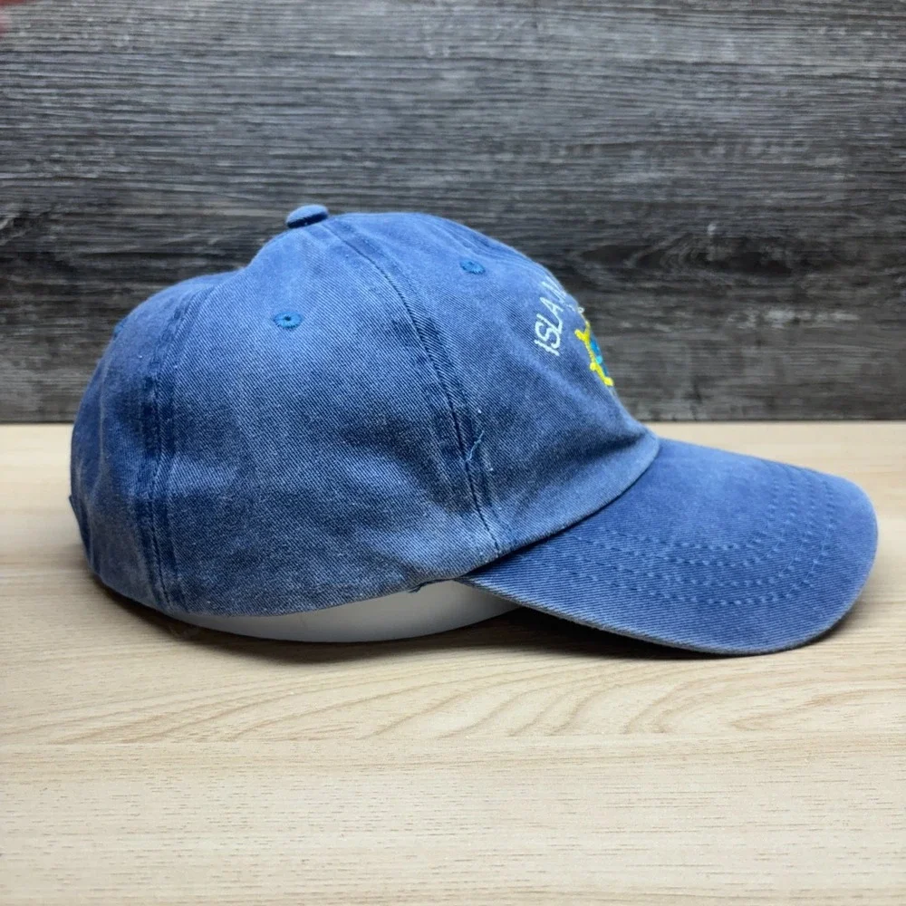 dkps Gorras Isla Mujeres Mexico Hat Blue Nautical Ship Wheel Strap Back Cap